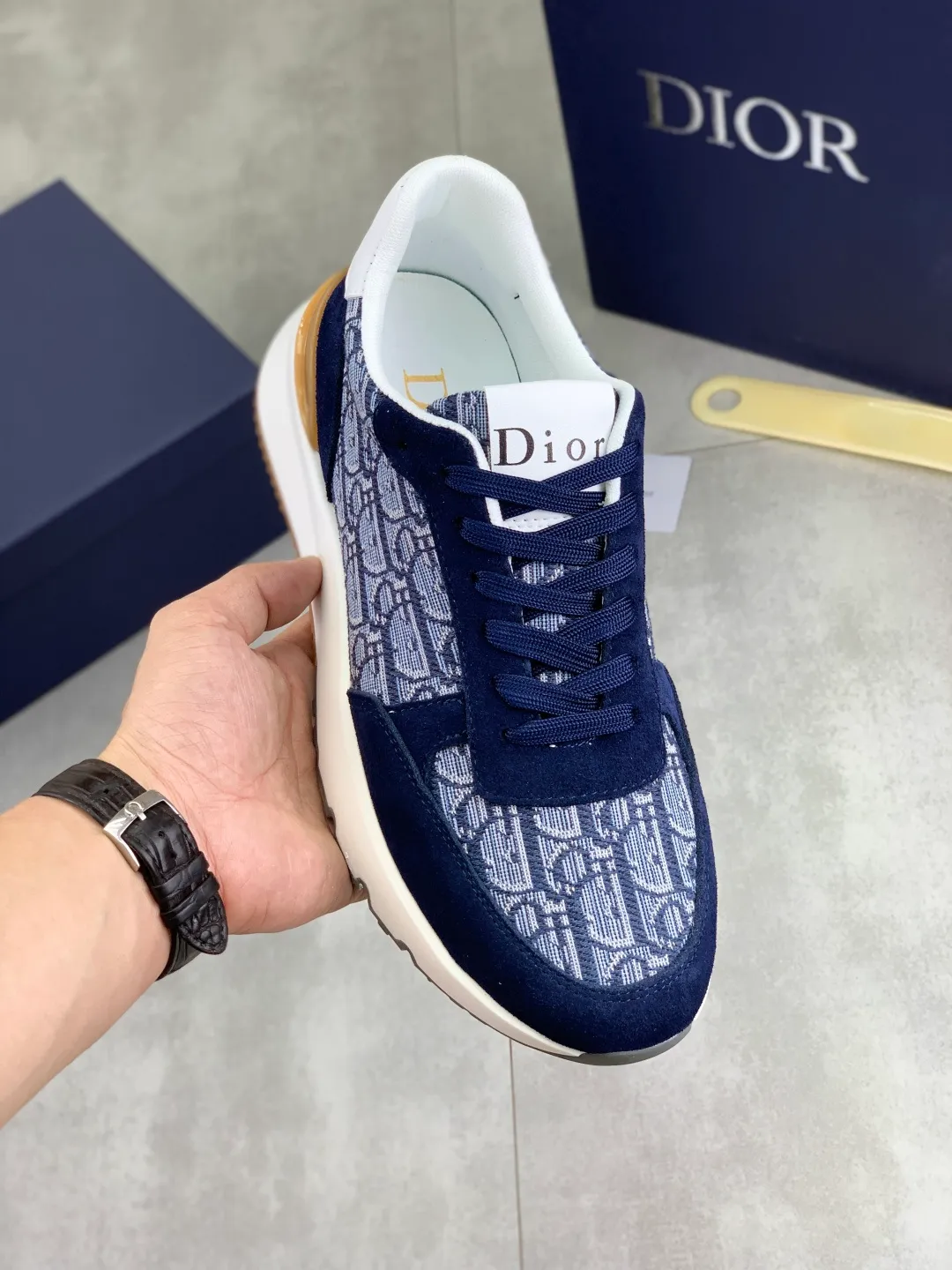 Men's Men's Shoes💰P440💰[New Style]🆘[Dior] 2025 Dior Original Lace-up Low-top Men's Shoes Classic casual shoes 🔥This model is the official classic model with high quality and made by famous original designers. It is made of high-quality cowhide with original materials➕comfortable and breathable mesh lining➕pigskin insole. The perfect last shape and generous and fashionable design have attracted many consumers and are suitable for drivers to drive🚗. What you want is the best quality in the market. Color: 4️⃣Color Code number: 38--44 (45 customized)